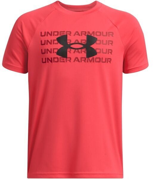Under Armour TECH LOGO Chlapčenské tričko, červená, veľkosť S