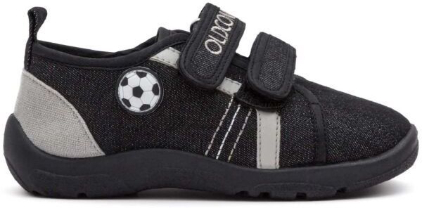 Oldcom SOCCER Chlapčenské prezuvky, čierna, veľkosť