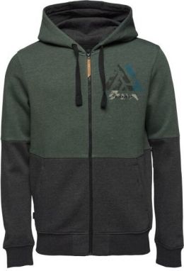 LOAP EDCAR Pánska mikina, tmavo zelená, veľkosť