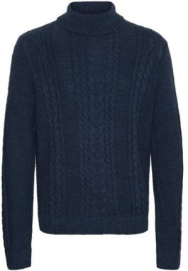 BLEND PULLOVER Pánsky sveter, tmavo modrá, veľkosť XXXL
