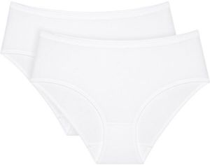 TRIUMPH SENSE OF COTTON MIDI 2P Dámske nohavičky, biela, veľkosť