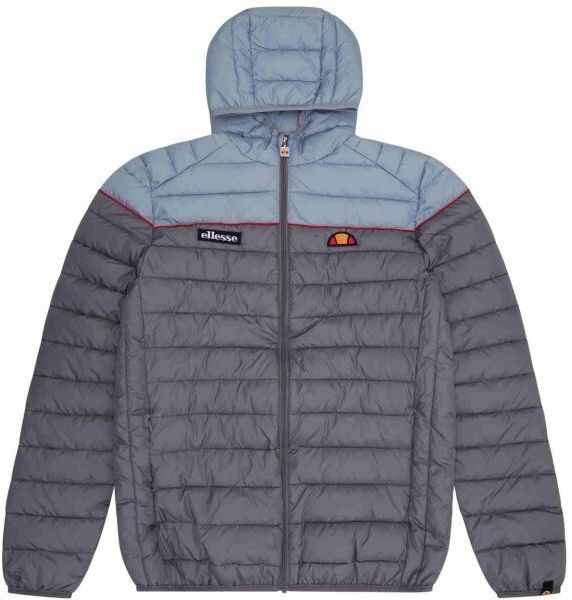 ELLESSE LOMBARDY Pánska prešívaná bunda, sivá, veľkosť XXL