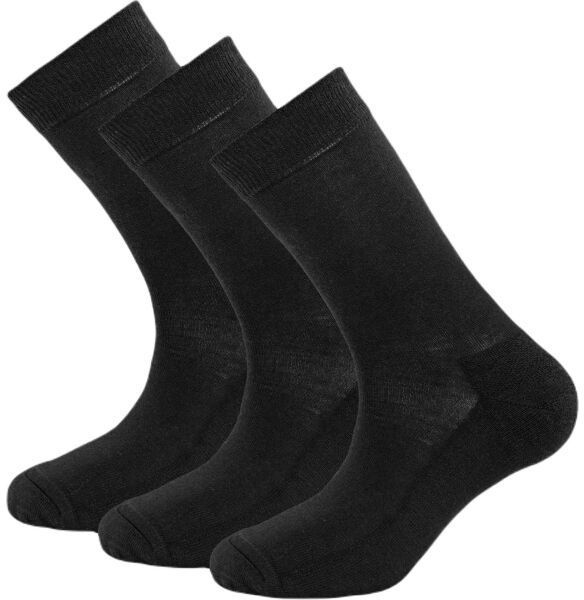 Devold DAILY MERINO MEDIUM SOCK 3PK Pánske lyžiarske ponožky, čierna, veľkosť