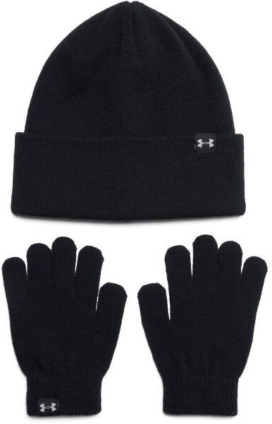 Under Armour BEANIE COMBO Súprava čiapky a rukavíc, čierna, veľkosť