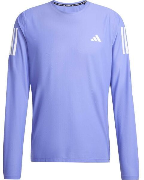 adidas OWN THE RUN LONG SLEEVE TOP Pánske bežecké tričko, fialová, veľkosť