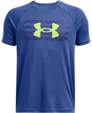 Under Armour TECH LOGO Chlapčenské tričko, modrá, veľkosť