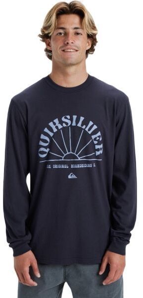 Quiksilver RAYS FOR DAYS LS Pánske tričko, tmavo modrá, veľkosť