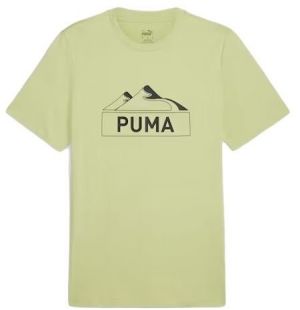 Puma OPEN ROAD MOUTING GRAPHIC TEE Pánske tričko, svetlo zelená, veľkosť