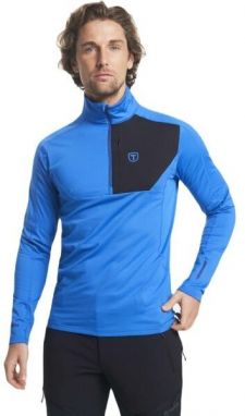 TENSON TXLITE HALF ZIP Pánska mikina, modrá, veľkosť