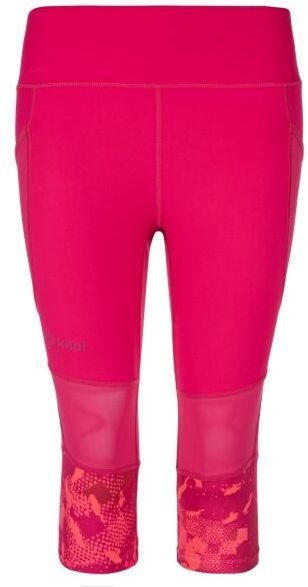 KILPI SOLAS Dámske 3/4  legíny, ružová, veľkosť