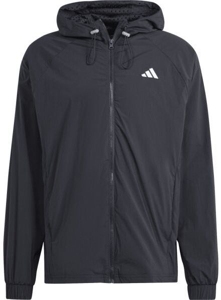 adidas TENNIS PRO SEMI-TRANSPARENT JACKET Pánska pracovná bunda, čierna, veľkosť