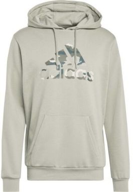 adidas CAMO GRAPHIC HOODIE Pánska mikina, sivá, veľkosť