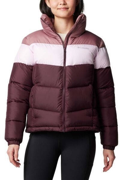Columbia PUFFECT™ II COLORBLOCK JACKET Dámska zimná bunda, vínová, veľkosť