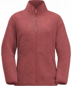Jack Wolfskin HIGH CURL JACKET W Dámska outdoorová mikina, červená, veľkosť