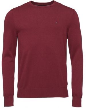 Tommy Hilfiger ESSENTIAL COTTON CREW NECK Pánsky sveter, vínová, veľkosť