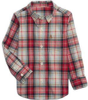 GAP BABY Detská košeľa, červená, veľkosť