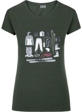 KILPI TORNES Dámske tričko, tmavě zelená, veľkosť