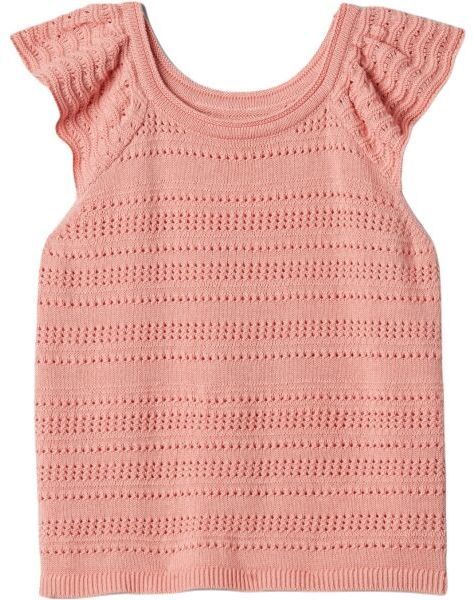 GAP V-CROCHET Dievčenské tričko, lososová, veľkosť