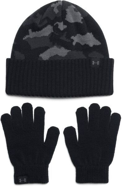 Under Armour BEANIE COMBO Súprava čiapky a rukavíc, čierna, veľkosť