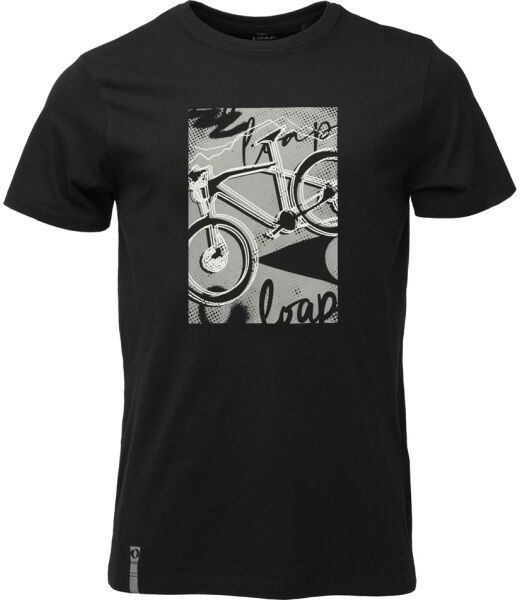 LOAP ALDAN Pánske tričko, čierna, veľkosť