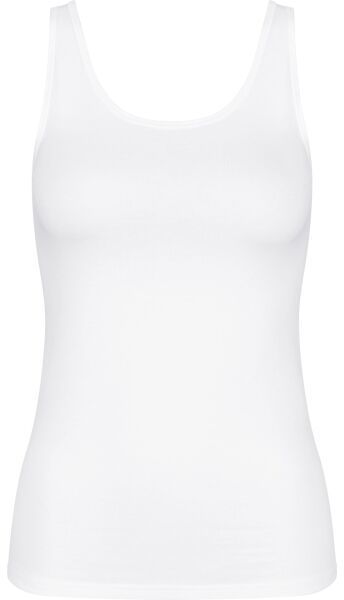 TRIUMPH SENSE OF COTTON Dámsky tielkový top, biela, veľkosť