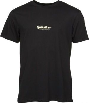 Quiksilver SIMPLE LETTRING SS Pánske tričko, čierna, veľkosť