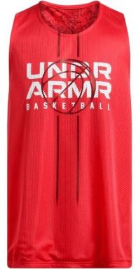 Under Armour ZONE REVERSIBLE Pánske tielko, červená, veľkosť