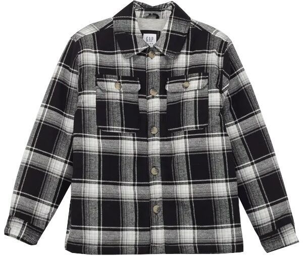 GAP V-SHACKET Detská košeľa, čierna, veľkosť