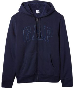 GAP ARCH SHERPA Pánska mikina, tmavo modrá, veľkosť