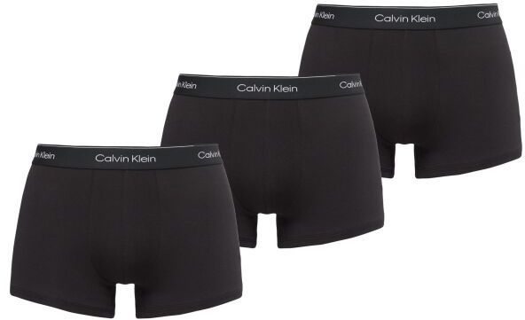 Calvin Klein MODERN COTTON STRETCH TRUNK 3PK Pánske trenírky, čierna, veľkosť