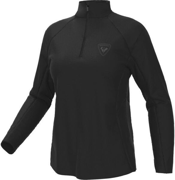 Rossignol W CLASSIQUE 1/2 ZIP Dámska prvá vrstva, čierna, veľkosť
