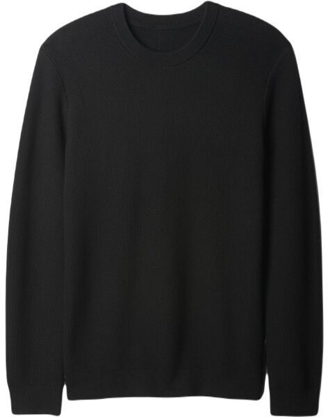 GAP MAINSTAY CREW TEXTURE Pánsky sveter, čierna, veľkosť