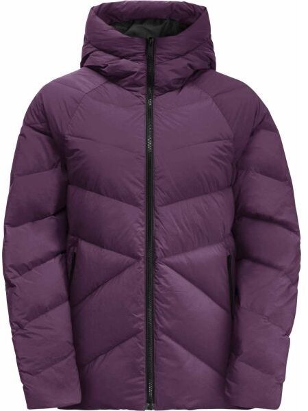 Jack Wolfskin MARIENPLATZ W Dámska páperová  bunda, vínová, veľkosť