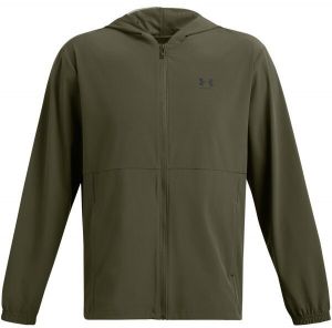 Under Armour VIBE WOVEN WINDBREAKER Pánska bunda, khaki, veľkosť L