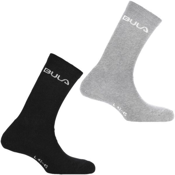 Bula 2PK WOOL SOCK Pánske ponožky, čierna, veľkosť 42-45