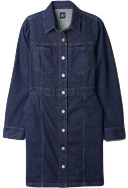 GAP PUFF Dámske šaty, tmavo modrá, veľkosť