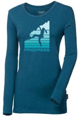 PROGRESS SONJA BOULDER Dámske bambusové tričko, modrá, veľkosť