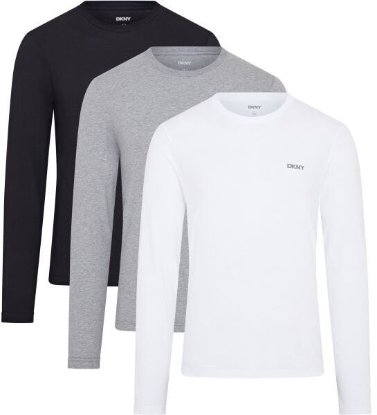 DKNY WARRIORS Pánske tričko s dlhým rukávom, biela, veľkosť