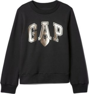 GAP V-LOGO Dievčenská mikina, čierna, veľkosť