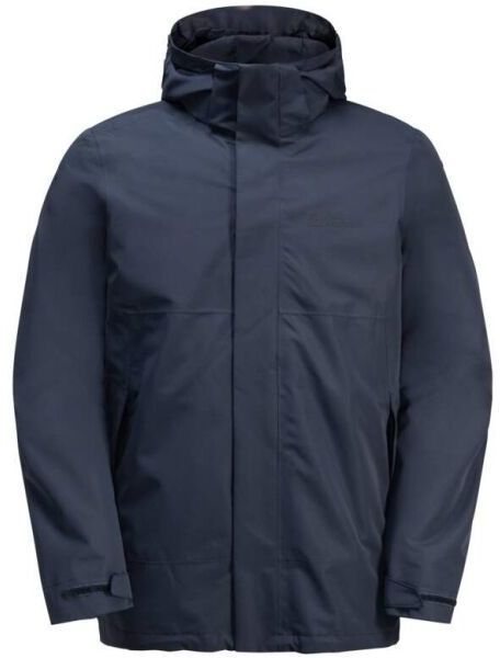 Jack Wolfskin LUNTAL 3IN1 M Pánska zateplená bunda, tmavo modrá, veľkosť