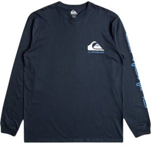 Quiksilver COMP LOGO LS Pánske tričko, tmavo modrá, veľkosť