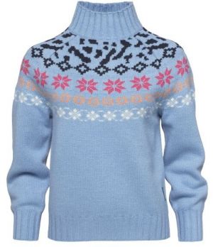 KARI TRAA INGRID KNIT Dámsky rolák, svetlomodrá, veľkosť