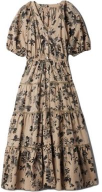 GAP PUFF Dámske šaty, béžová, veľkosť