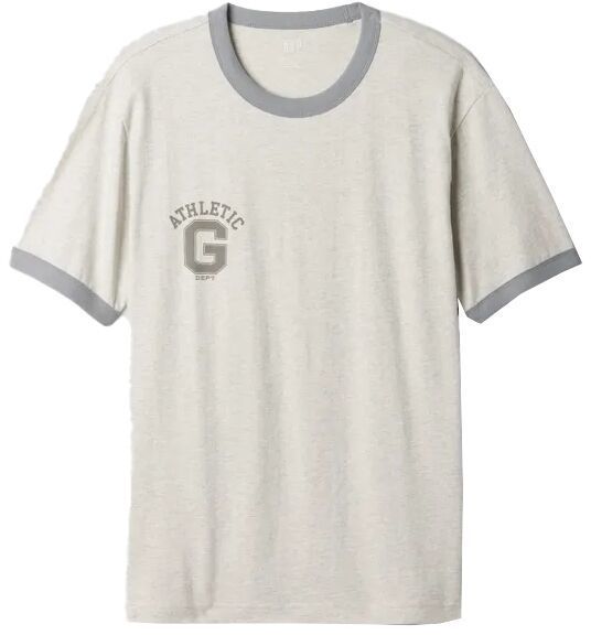 GAP ATHLETIC RINGER Pánske tričko, béžová, veľkosť