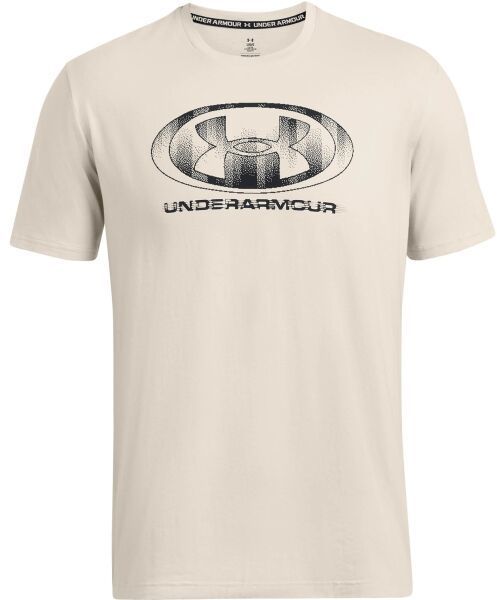 Under Armour GLITCH LOGO Pánske tričko, béžová, veľkosť