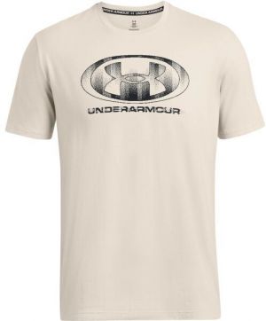 Under Armour GLITCH LOGO Pánske tričko, béžová, veľkosť