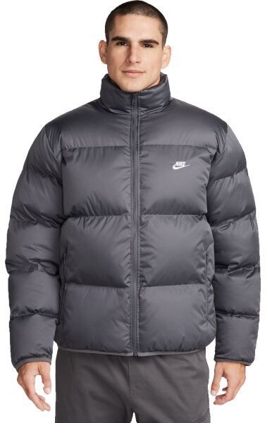 Nike CLUB Pánska zimná bunda, tmavo sivá, veľkosť