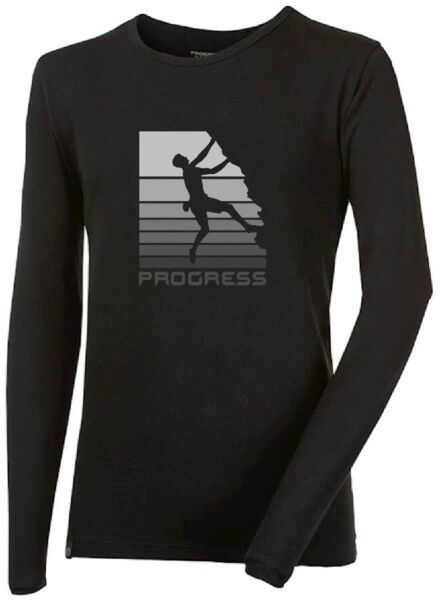 PROGRESS VANDAL BOULDER Pánske bambusové tričko, čierna, veľkosť