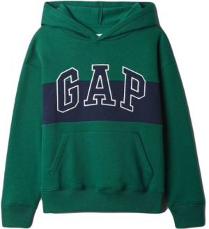 GAP V-FALL FASH LOGO Chlapčenská mikina, zelená, veľkosť