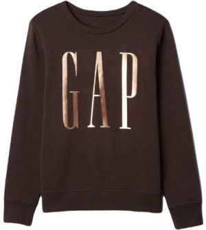 GAP V-LOGO Dámska mikina, hnedá, veľkosť